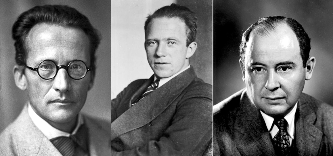 Schrödinger, Heisenberg, Von Neumann